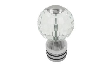 Стеклянный шар, наконечник на стойку Ø50.8 мм, с алюминиевой системой фиксации, прозрачный k248 купить в Челябинске