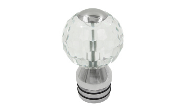 Стеклянный шар, наконечник на стойку Ø50.8 мм, с алюминиевой системой фиксации, прозрачный k248 купить в Челябинске Стеклянный шар, наконечник на стойку Ø50.8 мм, с алюминиевой системой фиксации, прозрачный k248 купить в Челябинске