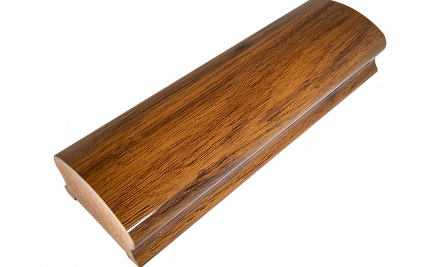 Пластиковый поручень фигурный текстурный, цвет Венге, длина 4м k897-3  Пластиковый поручень фигурный текстурный, цвет Венге, длина 4м k897-3