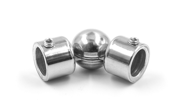 Поворот ригеля 12 мм, штампованный, регулируемый, шаровый, внешний (AISI 304) k251 Поворот ригеля 12 мм, штампованный, регулируемый, шаровый, внешний (AISI 304) k251