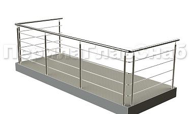Балконные ограждения с ригельным заполнением купить в Челябинске
