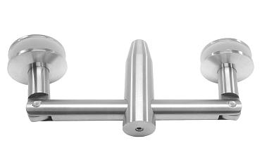 Крепление двойное с рутелями к стене, AISI 304 k629 купить в Челябинске