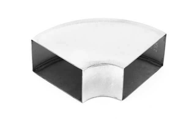 Отвод поручня под сварку 60х40х130x1.5  90°, полированный 600 Grit (AISI 304) k675 Отвод поручня под сварку 60х40х130x1.5  90°, полированный 600 Grit (AISI 304) k675