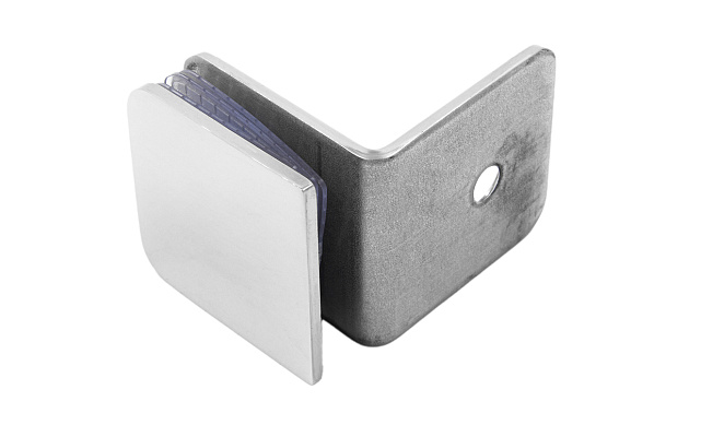 Коннектор для душевой кабины стена-стекло 90° 45х45 мм латунь-хром, полированный t722 PC Коннектор для душевой кабины стена-стекло 90° 45х45 мм латунь-хром, полированный t722 PC