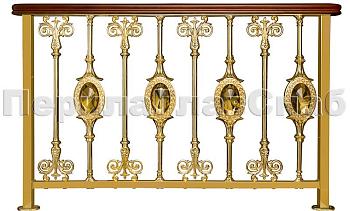 Латунные лестничные перила серии – Нимфалида XL05 в Челябинске. Готовые проекты ПерилаГлавСнаб