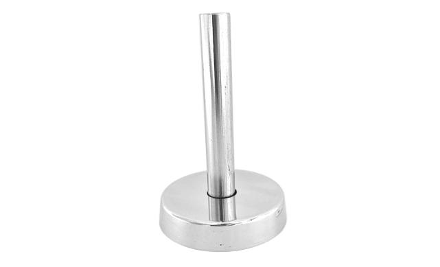 Наконечник палец (солдатик) на стойку Ø42.4х1.5 мм, без ложемента, удлиненный, с декоративной крышкой, полированный (сталь 3/AISI 304) k535-2