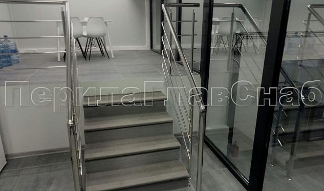 Перила с четырьмя ригелями  в Челябинске. Готовые проекты ПерилаГлавСнаб