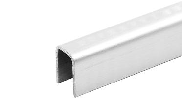 Профиль П-образный, L=2500 мм, t=1 мм, для стекла 8 мм, шлиф. (AISI 304)  t115 SSS купить в Челябинске Профиль П-образный, L=2500 мм, t=1 мм, для стекла 8 мм, шлиф. (AISI 304)  t115 SSS купить в Челябинске