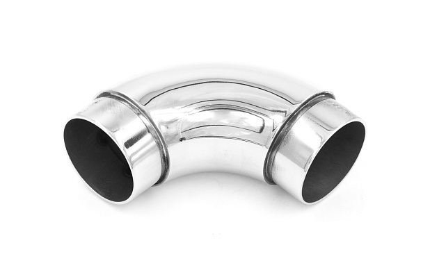 Отвод поручня под Ø42.4х1.5 мм, 90°, литой, полированный, с вставками (AISI 304) k383 Отвод поручня под Ø42.4х1.5 мм, 90°, литой, полированный, с вставками (AISI 304) k383