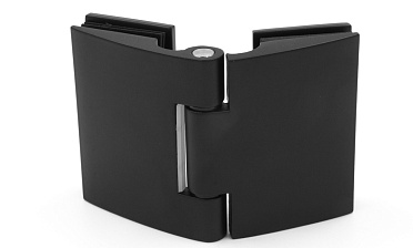 Петля для душевой кабины стекло-стекло 180°, без реза, нержавеющая сталь AISI 304, черная t313 BL купить в Челябинске Петля для душевой кабины стекло-стекло 180°, без реза, нержавеющая сталь AISI 304, черная t313 BL купить в Челябинске