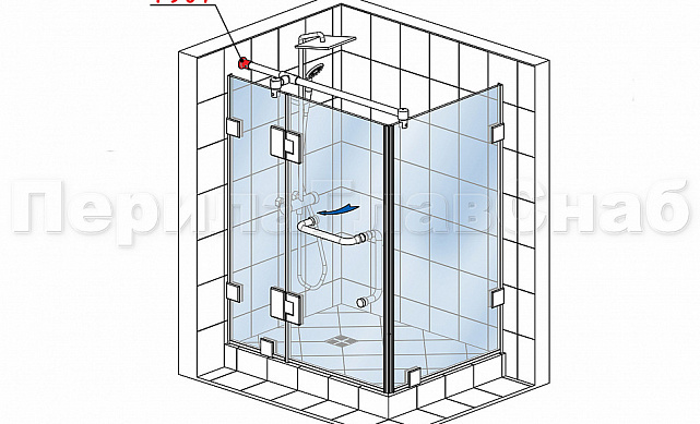 Держатель трубы 19 мм, полированный, латунь-хром, стена-труба t907 PC 2 Держатель трубы 19 мм, полированный, латунь-хром, стена-труба t907 PC 2
