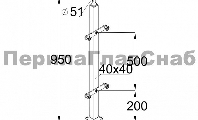 Стойка эксклюзивная из дерева с двумя пластинчатыми стеклодержателями, крепление в пол, регулируемый ложемент (AISI 304) k777 2 Стойка эксклюзивная из дерева с двумя пластинчатыми стеклодержателями, крепление в пол, регулируемый ложемент (AISI 304) k777 2
