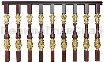 Латунные перила для лестниц серии – Гранд Опера L03 в Челябинске. Готовые проекты ПерилаГлавСнаб