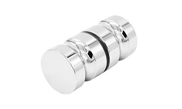 Ручка-кноб для двери 32х38 мм латунь-хром, полированная t692 PC купить в Челябинске