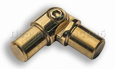 Поворот ригеля Ø16х1.5 мм, с двумя установочными штифтами, шарнирный, золото (AISI 304) k060-88 купить в Челябинске Поворот ригеля Ø16х1.5 мм, с двумя установочными штифтами, шарнирный, золото (AISI 304) k060-88 купить в Челябинске