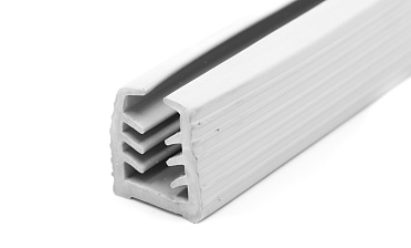 Уплотнитель в поручень с пазом 27х30 для стекла 10 мм, EPDM (палки 3 м) СЕРЫЙ Фk305-G купить в Челябинске Уплотнитель в поручень с пазом 27х30 для стекла 10 мм, EPDM (палки 3 м) СЕРЫЙ Фk305-G купить в Челябинске