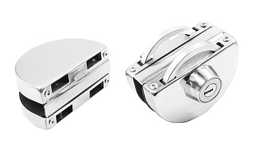 Замок для стеклянной двери с ответной частью на стекло, без вырезов в стекле полированный t109 PSS купить в Челябинске Замок для стеклянной двери с ответной частью на стекло, без вырезов в стекле полированный t109 PSS купить в Челябинске