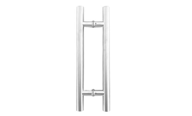 Ручка для стеклянной двери рейлинг двухсторонняя для стекла 8-12 мм, 32х1500х1800 мм, шлифованная t633-1800 SSS