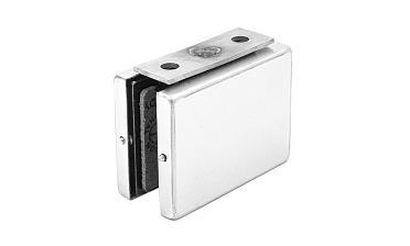 Коннектор стена-стекло с монтажной пластиной, шлифованный, вырез 09 t192 SSS купить в Челябинске