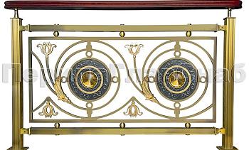 Латунные ограждения лестниц серия – Валгалла XL04 в Челябинске. Готовые проекты ПерилаГлавСнаб