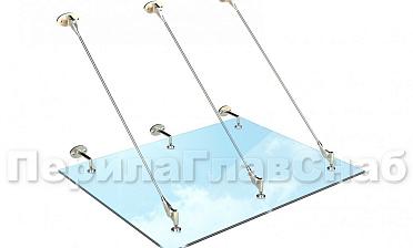 Комплект фурнитуры для козырька 1500х1500 (на вантах/тягах) k671-15-15 купить в Челябинске