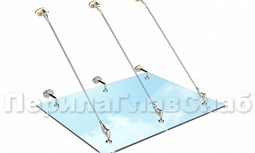 Комплект фурнитуры для козырька 1500х1500 (на вантах/тягах) k671-15-15 купить в Челябинске Комплект фурнитуры для козырька 1500х1500 (на вантах/тягах) k671-15-15 купить в Челябинске