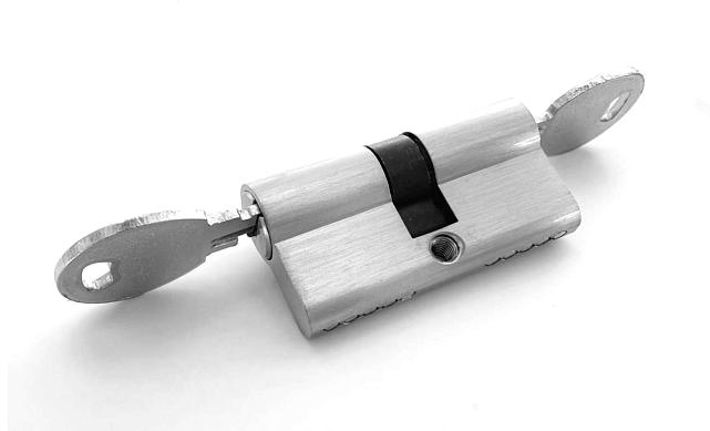 Личинка латунная 30х30мм для замка t155 ключ-ключ t155-101 SSS