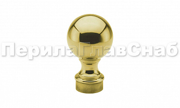 Наконечник стойки шар, Ø38.1 мм, литой, утяжеленный, золото k070-88 купить в Челябинске Наконечник стойки шар, Ø38.1 мм, литой, утяжеленный, золото k070-88 купить в Челябинске