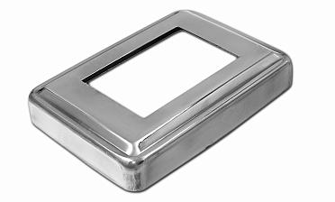 Низ стойки под трубу 105х75х0.8 мм для трубы 61х41 мм, полированный 400 Grit (AISI 304) k399 купить в Челябинске