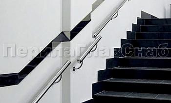 Пристенный поручень из нержавеющей стали 50 мм в Челябинске. Готовые проекты ПерилаГлавСнаб
