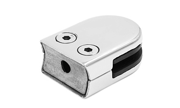 Стеклодержатель штампованный под стекло 8 мм (4+4 мм), под стойку Ø38.1 мм 40х24х55, полированный (AISI 304) k038 купить в Челябинске Стеклодержатель штампованный под стекло 8 мм (4+4 мм), под стойку Ø38.1 мм 40х24х55, полированный (AISI 304) k038 купить в Челябинске