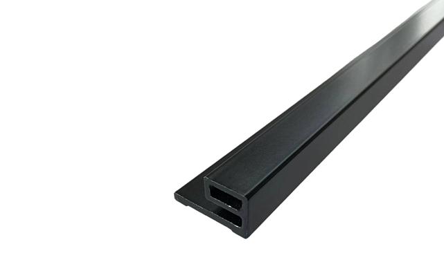 Профиль-упор для душевых, длина 2200 мм, черный t116 BL 2