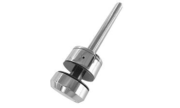 Комплект торцевого крепления несущего стекла, шпилька М16 AISI304, гайка-шайба Ø50х10мм, с регулировкой вылета 25-39мм, полированный, AISI 304 k277-11 купить в Челябинске