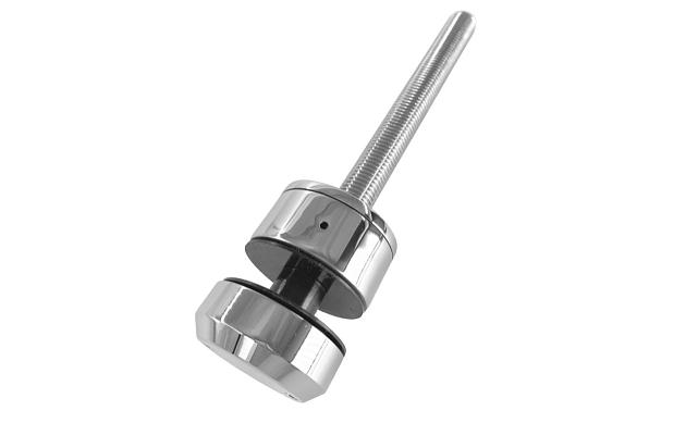 Комплект торцевого крепления несущего стекла, шпилька М16 AISI304, гайка-шайба Ø50х10мм, с регулировкой вылета 25-39мм, полированный, AISI 304 k277-11