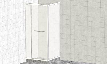 Комплект душевой с внутренней подвижной дверью, толщина стекла 8мм, 900х900х2000, aisi 304, полированная t470 PSS купить в Челябинске
