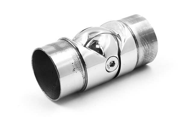 Поворот литой, регулируемый, шаровый, под Ø50.8х1.5 мм, полированный, (AISI 316) k011-2 Поворот литой, регулируемый, шаровый, под Ø50.8х1.5 мм, полированный, (AISI 316) k011-2