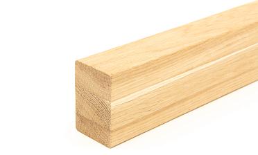 Дубовый поручень 60х40 некрашеный БЕЗ ПАЗА, Премиум Ф-1196 купить в Челябинске