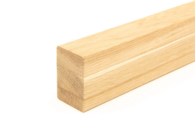 Дубовый поручень 60х40 некрашеный БЕЗ ПАЗА, Премиум Ф-1196 Дубовый поручень 60х40 некрашеный БЕЗ ПАЗА, Премиум Ф-1196