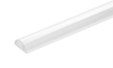 Порог для душевых пластиковый 3000 мм, прозрачный, t218 купить в Челябинске