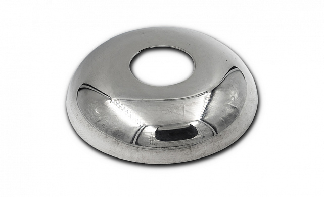 Низ стойки Ø16.5 мм, Ø50х12.5х0.3, полированный (AISI 304) k202 Низ стойки Ø16.5 мм, Ø50х12.5х0.3, полированный (AISI 304) k202