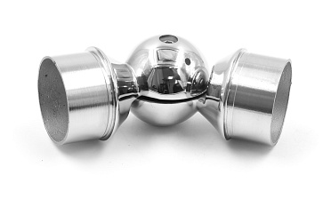 Поворот литой, регулируемый, "шар" с установочными кольцами, под Ø50.8 мм, (AISI 304) k558 купить в Челябинске Поворот литой, регулируемый, "шар" с установочными кольцами, под Ø50.8 мм, (AISI 304) k558 купить в Челябинске