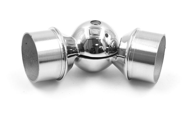 Поворот литой, регулируемый, "шар" с установочными кольцами, под Ø50.8 мм, (AISI 304) k558 Поворот литой, регулируемый, "шар" с установочными кольцами, под Ø50.8 мм, (AISI 304) k558