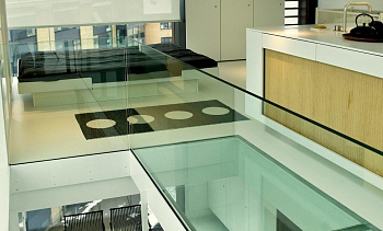 Стеклянные полы на кухне в Челябинске. Готовые проекты ПерилаГлавСнаб Стеклянные полы на кухне в Челябинске. Готовые проекты ПерилаГлавСнаб