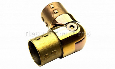 Поворот литой, внутренний, шарнирный, под Ø38.1 мм, под золото (AISI 304) Фk250-88 купить в Челябинске Поворот литой, внутренний, шарнирный, под Ø38.1 мм, под золото (AISI 304) Фk250-88 купить в Челябинске