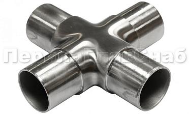 Соединение поручня Ø50.8 мм, крестовина (AISI 304) k361 купить в Челябинске