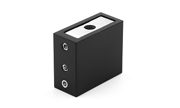 Коннектор стена-труба для прямоугольного трека 30х10 мм, нержавеющая сталь AISI 304, черная t463 BL купить в Челябинске Коннектор стена-труба для прямоугольного трека 30х10 мм, нержавеющая сталь AISI 304, черная t463 BL купить в Челябинске