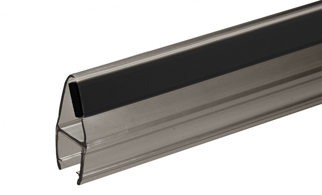 Комплект уплотнителей для стекла 8мм (2 шт.), полупрозрачный черный, стекло-стекло, с магнитом 90°/180°, 2,2 м t210-2 BL 2 Комплект уплотнителей для стекла 8мм (2 шт.), полупрозрачный черный, стекло-стекло, с магнитом 90°/180°, 2,2 м t210-2 BL 2