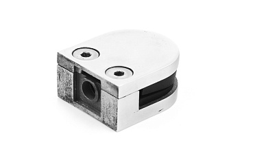 Стеклодержатель литой, под стекло 8 мм. 4+4 мм. на плоскость 40х22х48 полированный (AISI 304) k002-2 купить в Челябинске Стеклодержатель литой, под стекло 8 мм. 4+4 мм. на плоскость 40х22х48 полированный (AISI 304) k002-2 купить в Челябинске