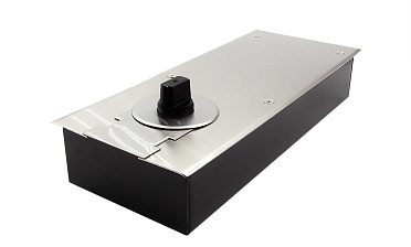 Доводчик для стеклянной двери до 80 кг EN2, напольный, 500 тыс. циклов, нержавеющая сталь AISI 304, шлифованная t182 SSS купить в Челябинске