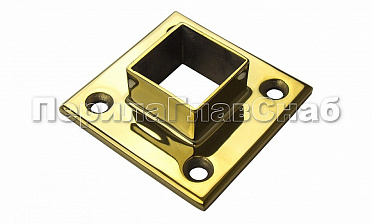 Фланец для трубы 40х40 мм, полированный, под золото (AISI 304) Фk223-88 купить в Челябинске Фланец для трубы 40х40 мм, полированный, под золото (AISI 304) Фk223-88 купить в Челябинске